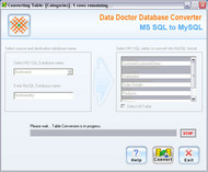 MSSQL to MySQL Conversion Software screenshot